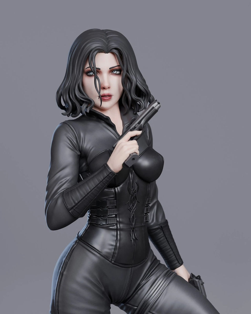 Miniatura: Selene - 1 x Unpainted Large Scale 3D Resin Printed Model Kit and Base - ABE