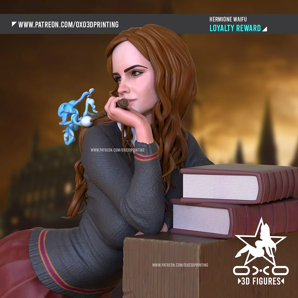 Thumbnail: Adult Hermione -1 x Unpainted-Resin Model Kit +Base OXO Various Scales Available