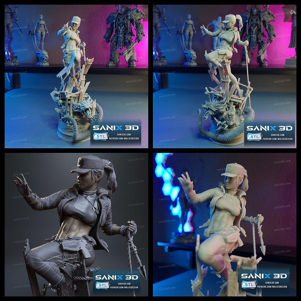 Thumbnail: Sonya - MK - 1 x Kit Model Cetak Resin 3D Besar yang Tidak Dicat dan Basis - SAN