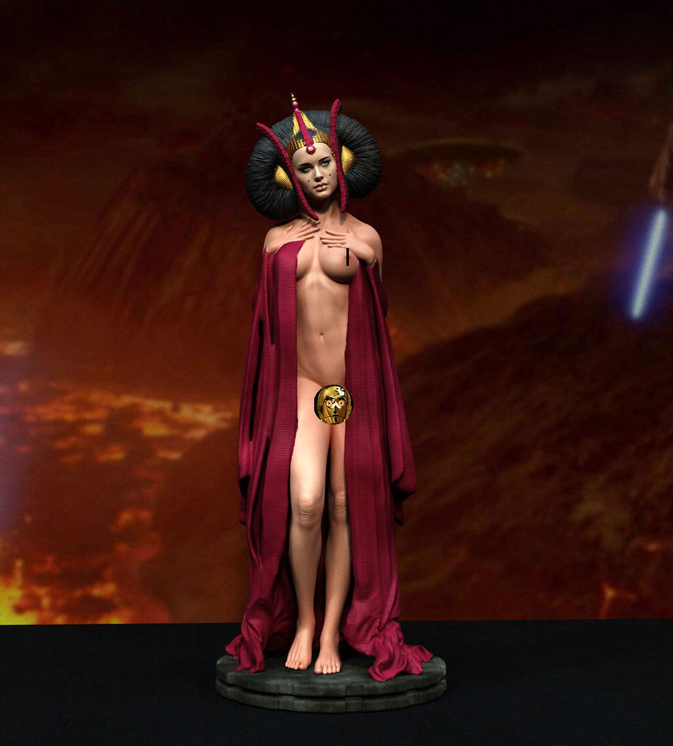 Miniatura: Amidala -NSFW- 1 x Kit de modelo impreso en resina 3D a gran escala sin pintar + Base - E3D