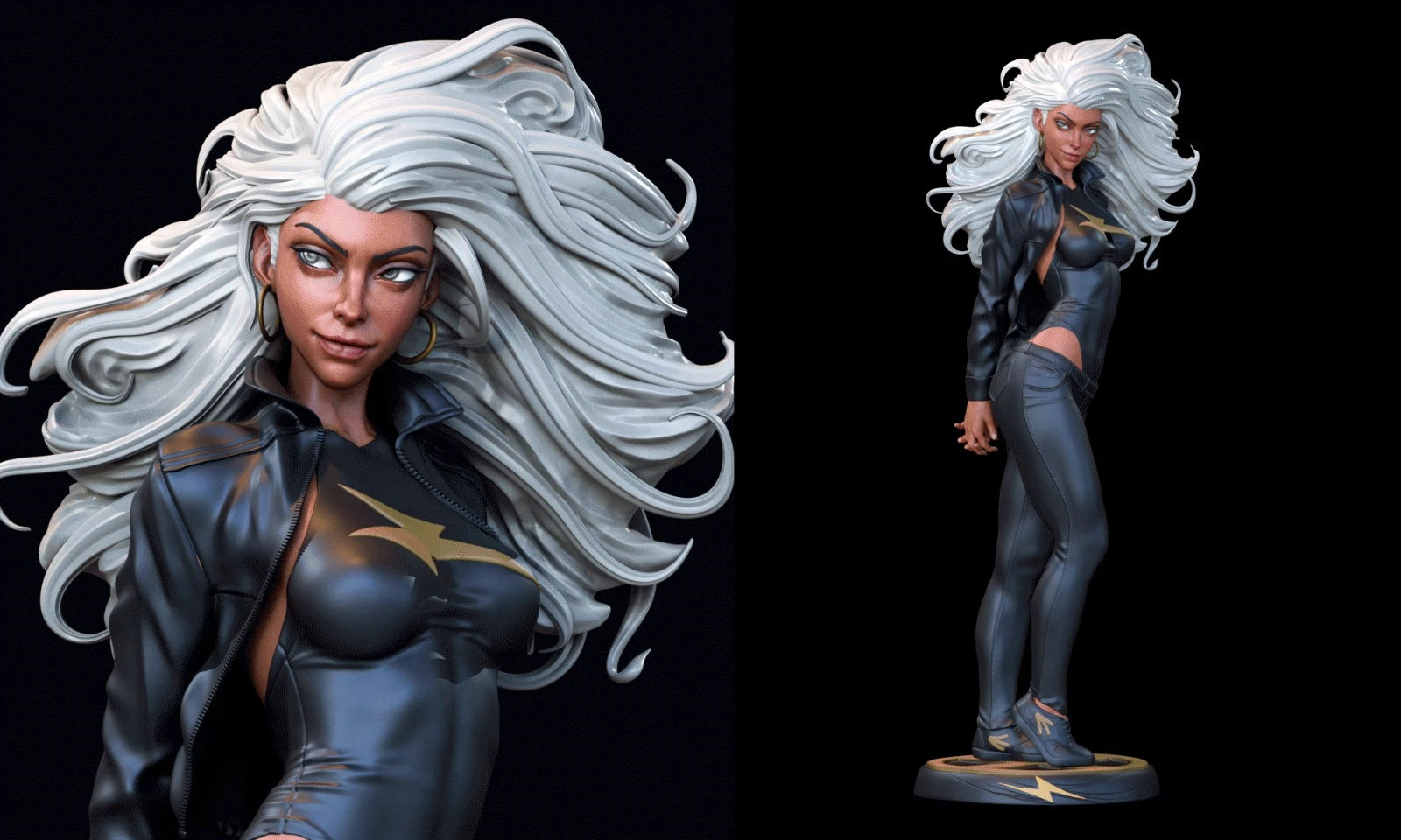 Storm - 1 x Unpainted Large Scale 3D Resin Printed Model Kit and Base - CA3D