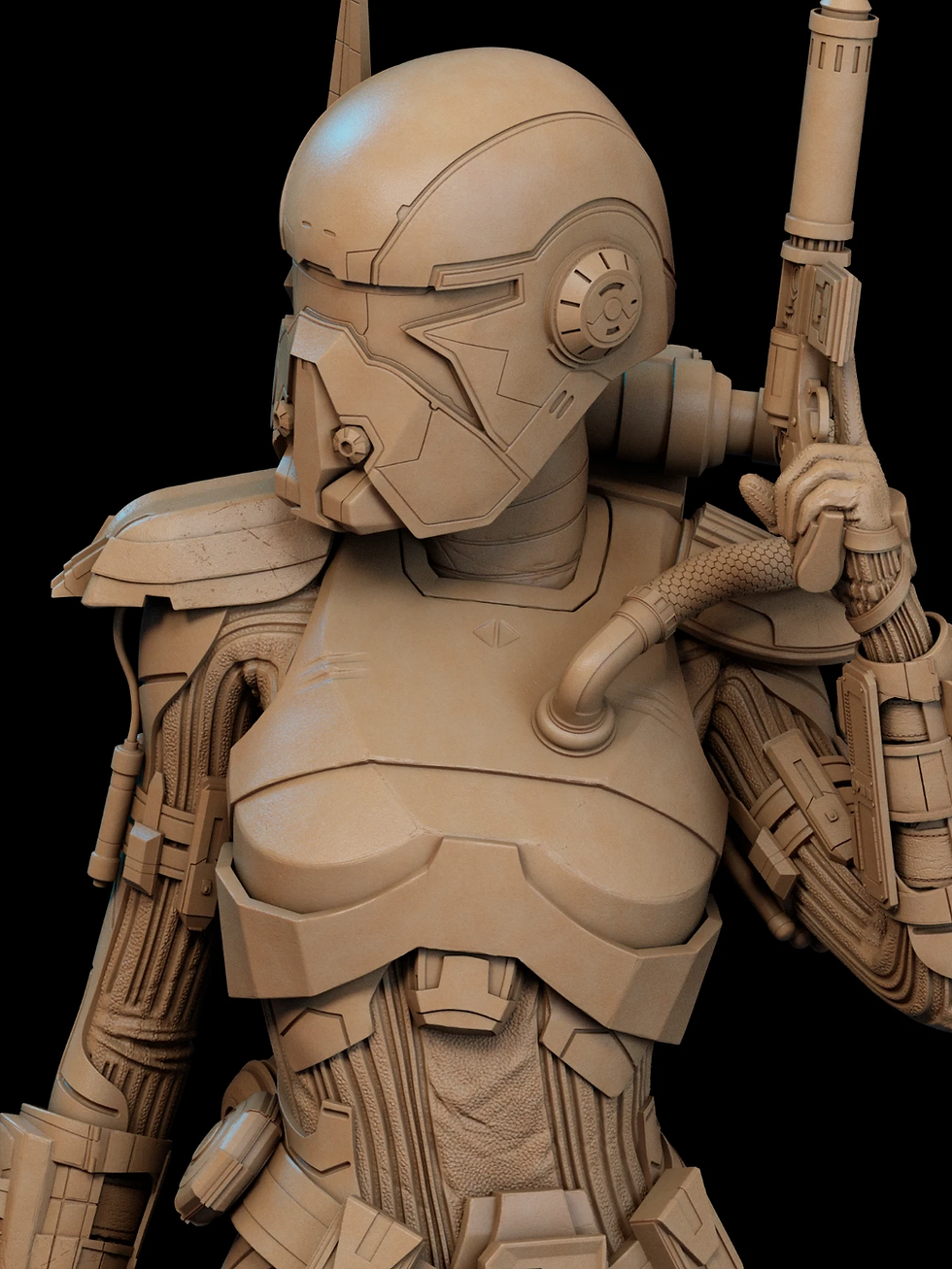 Thumbnail: ShaeVizla - 1 x Unpainted Large Scale 3D Resin Printed Model Kit and Base - CA3D