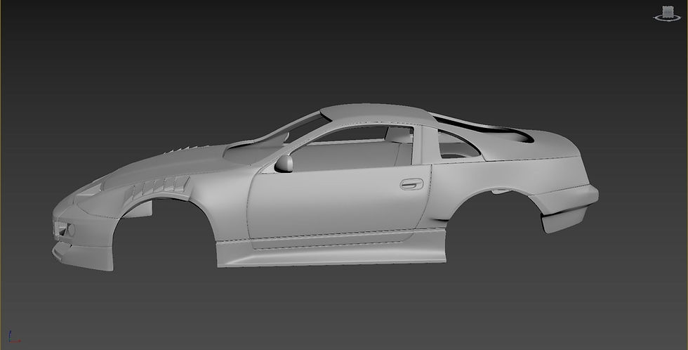 Miniaturbild: Nissan 300ZX Tuning-Karosserie NUR - In verschiedenen Maßstäben - 3D-Harz gedruckte Karosserie - AB
