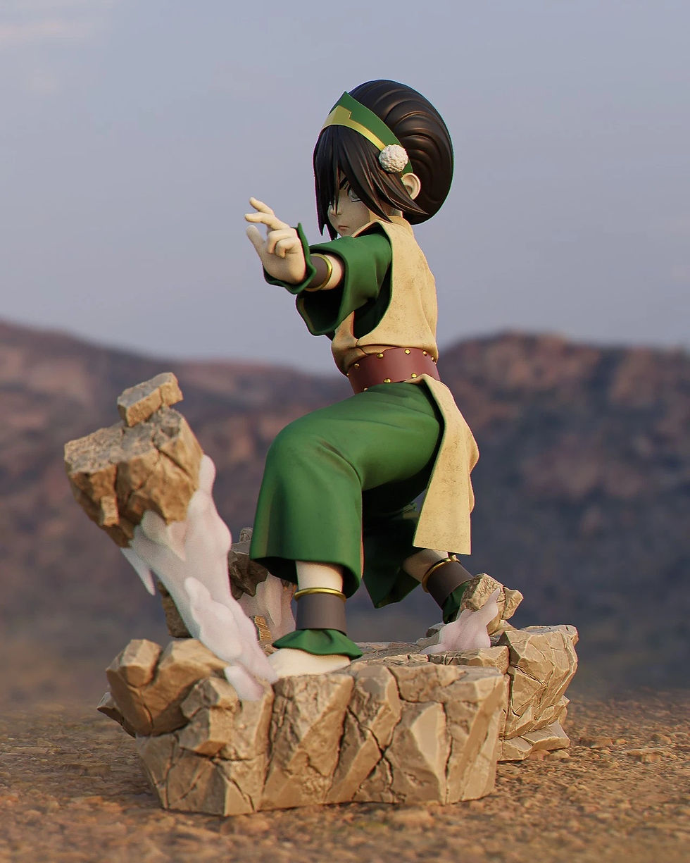 Miniaturbild: Toph - 1 x Unpainted Large Scale 3D Resin Printed Model Kit and Base - CA3D