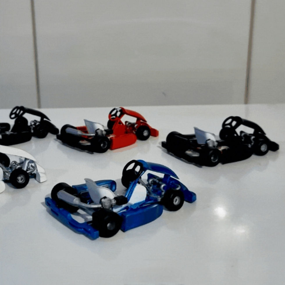 Miniature : Moteur à essence pour kart - Différentes échelles - Kit de modèle en résine imprimée en 3D - K3D