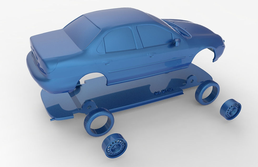 Miniaturbild: Ford Mondeo MK2 – In verschiedenen Maßstäben – 3D-Harzdruck-Basisbausatz – K3D