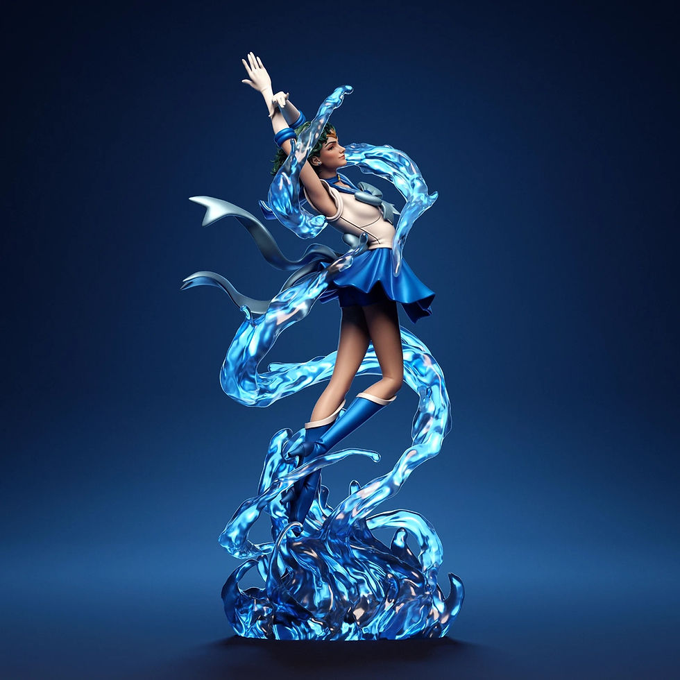Thumbnail: Mercury - 1 x Unpainted Large Scale 3D Resin Printed Model Kit and Base - CA3D