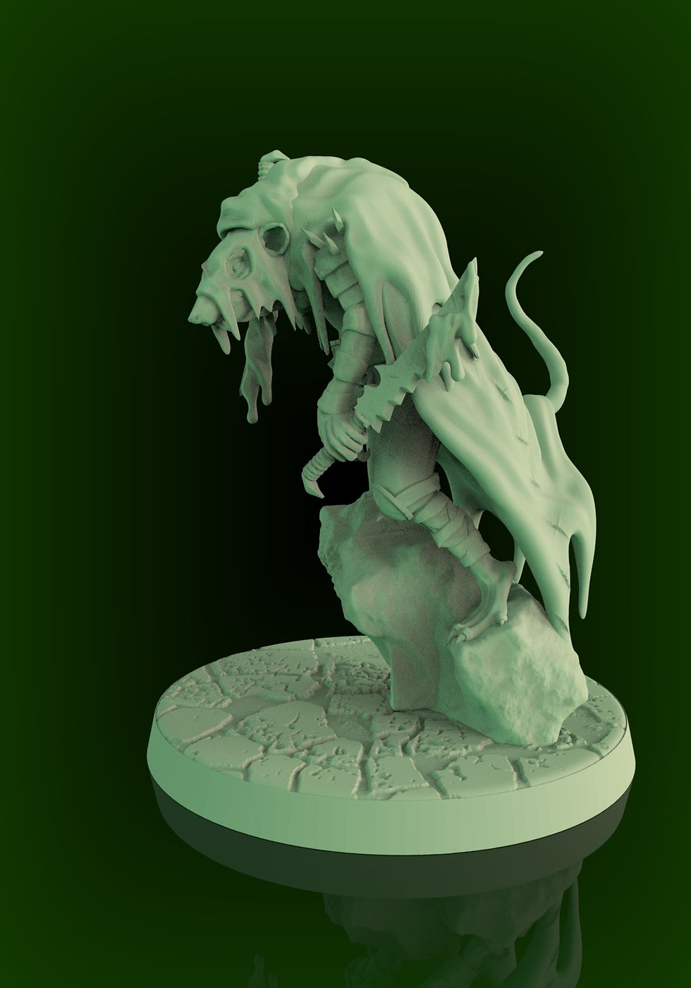 Miniatura: Ratman Assassin 1 x Kit de modelo a escala de resina 3D sin pintar + base Varias escalas - MI