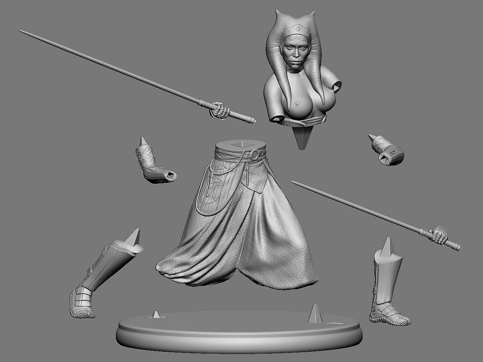 Miniatura: Citizen - 1 modelo de resina a gran escala sin pintar (aprox. 240 mm) + base - OXO