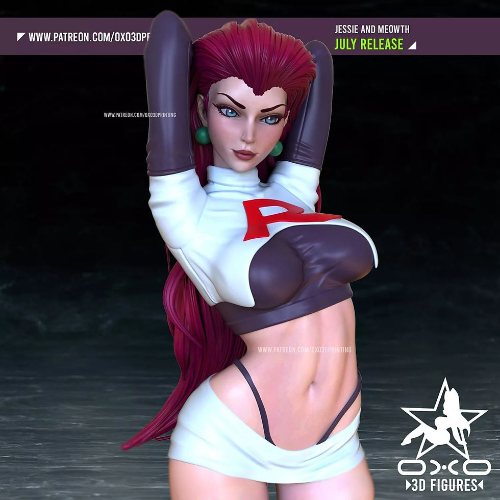 Miniaturbild: Jessie - 1 x Unpainted Large Scale 3D Resin Printed Model Kit and Base - OXO