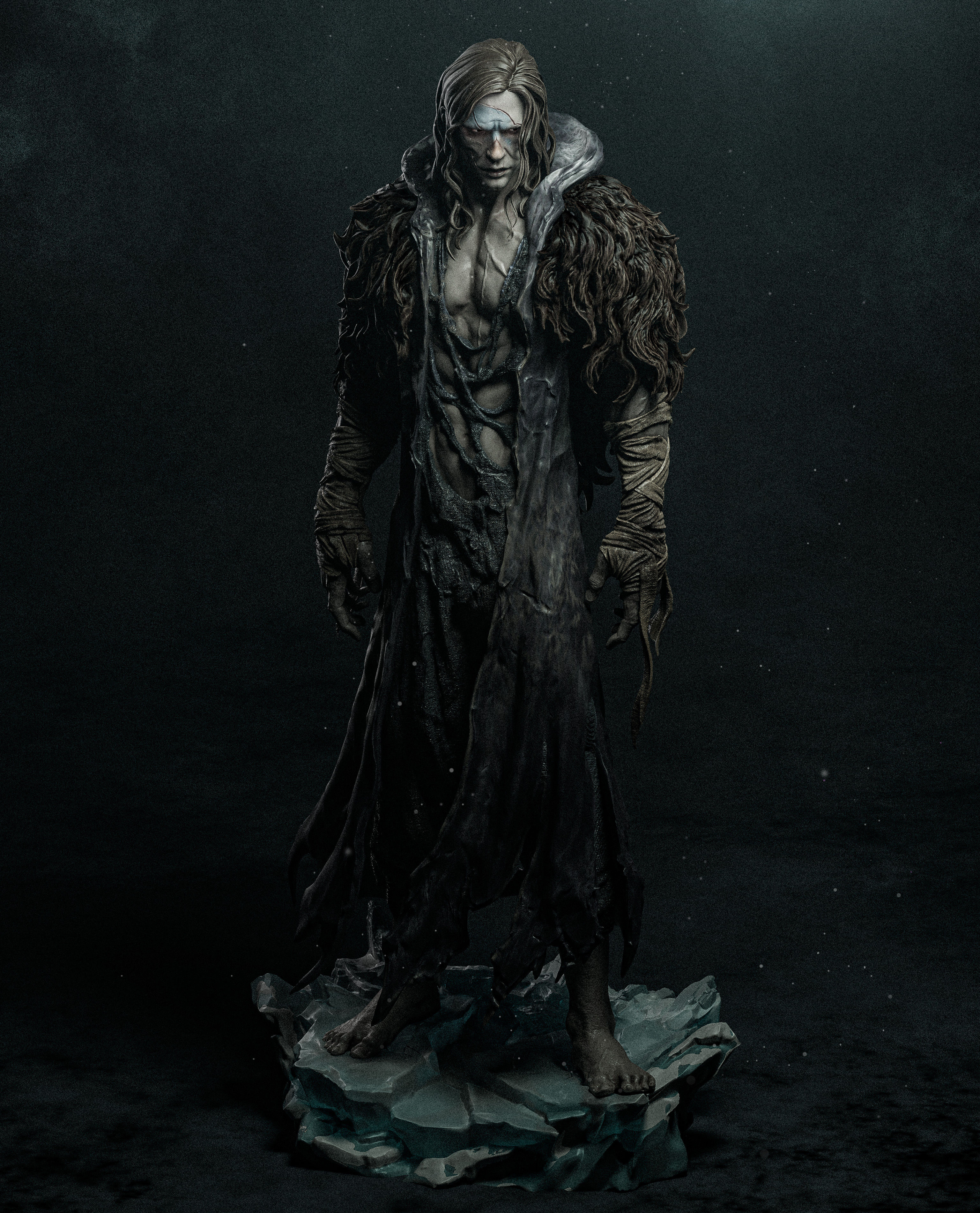 Frankenstein - 1 x Unpainted Large Scale 3D Resin Printed Model Kit + Base- CA3D
