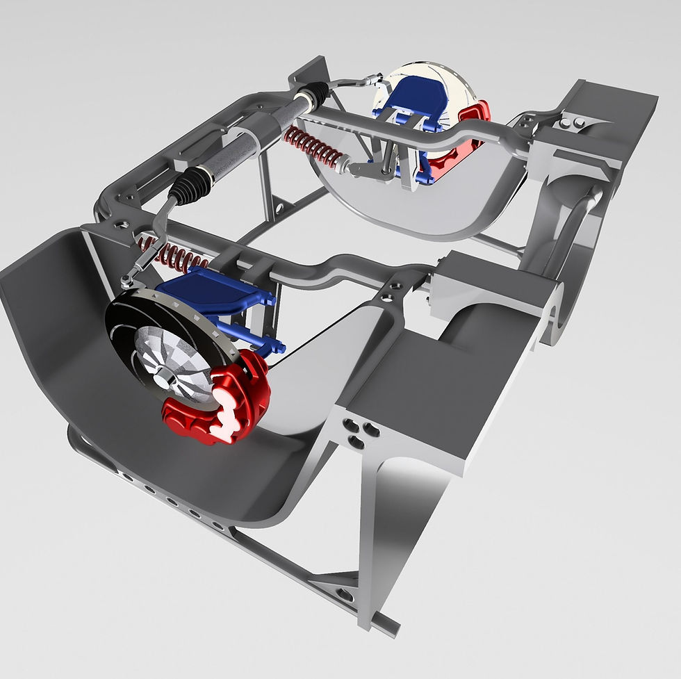 Thumbnail: Klip Depan Balap Pro Touring + Suspensi-Rem Pushrod - Kit Model Cetak 3D