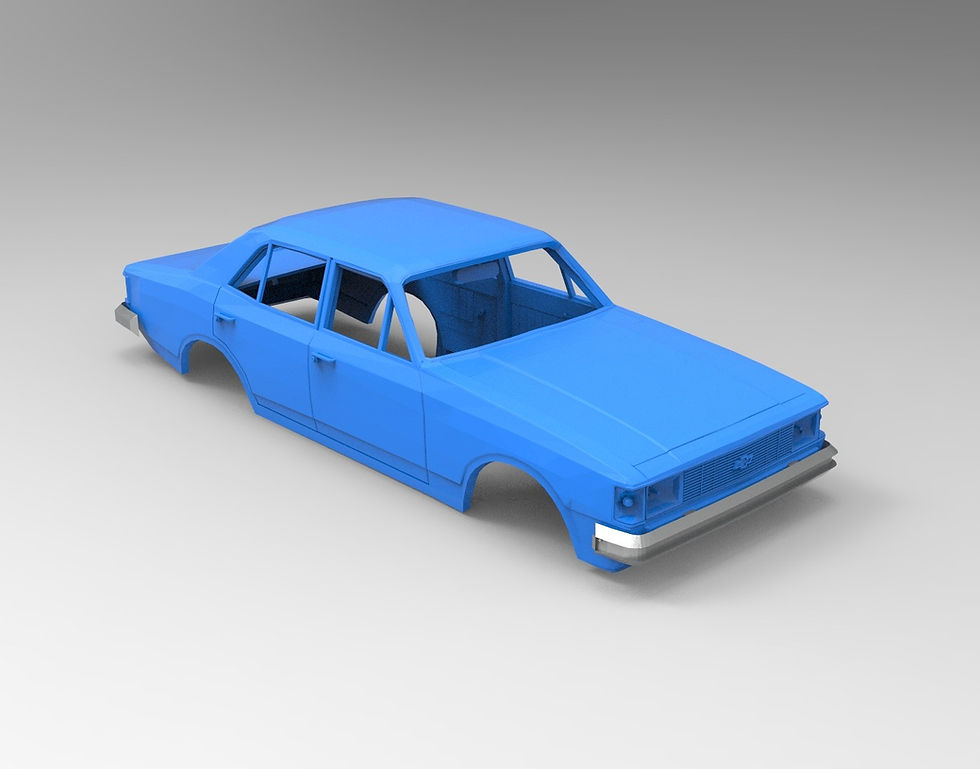 縮圖：1980 款雪佛兰 Opala Diplomata 车身 - 各种比例 - 3D 树脂打印 - K3D
