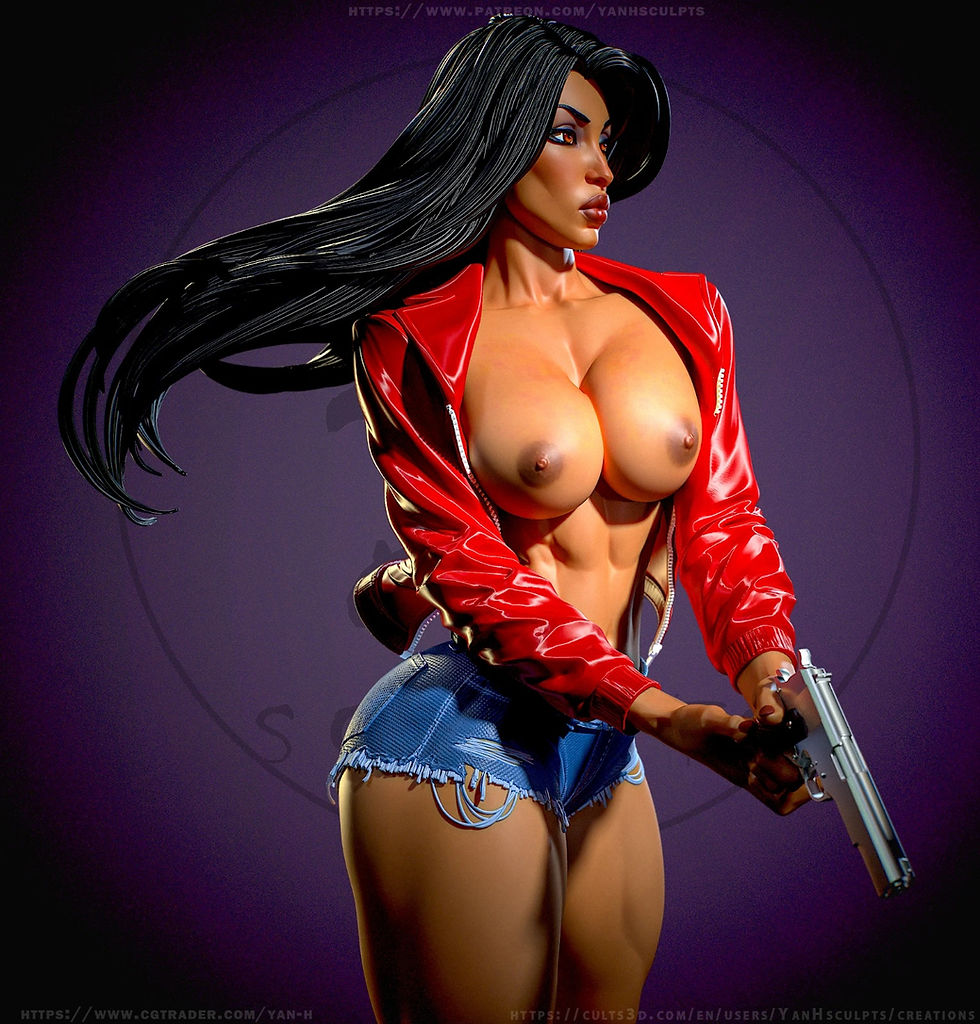 Miniature : Elisa Maza - NSFW - 1 kit de modèle 3D en résine non peinte à grande échelle et base - YAN