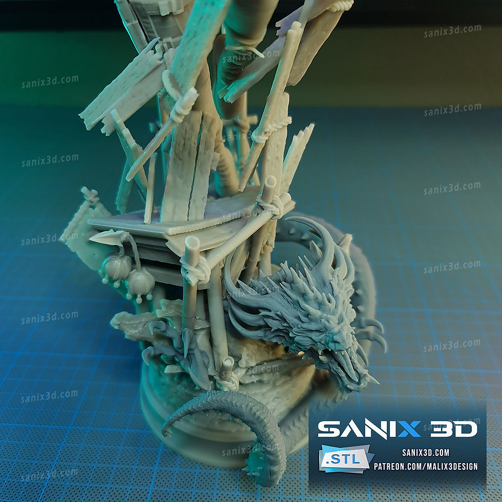 縮圖：Sonya - MK - 1 x 未上漆大型 3D 树脂打印模型套件和底座 - SAN