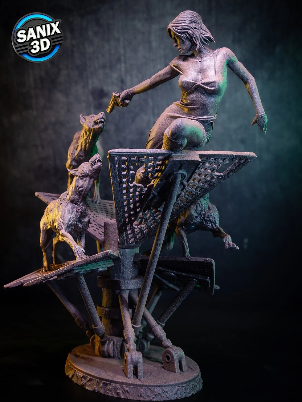 Miniaturbild: Resident Evil – 1 x unbemalter Großmodellbausatz aus Kunstharz und Sockel – SAN