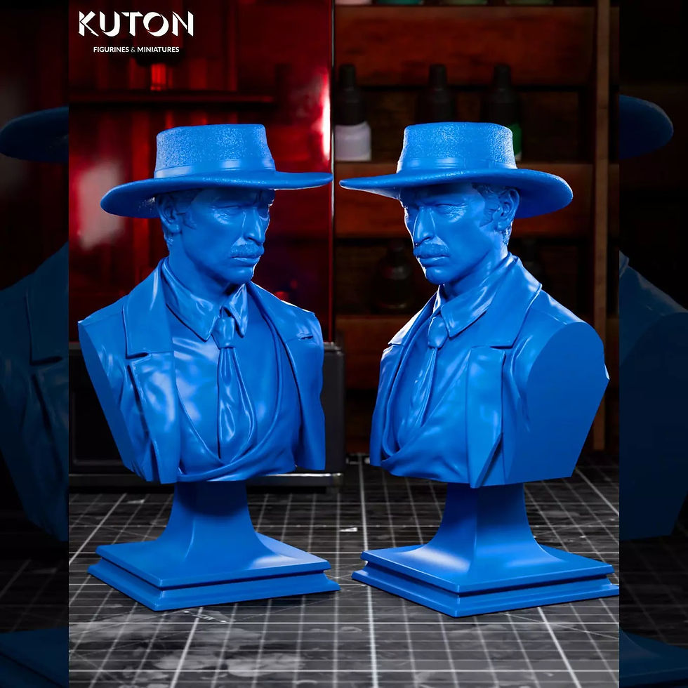 サムネイル： Mortimer Bust - 1 x Unpainted Large Scale 3D Resin Printed Model Kit + Base - KF