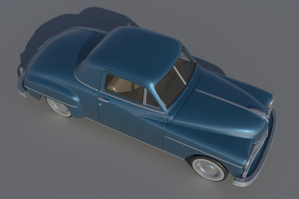 Miniaturbild: 1949 Plymouth Business Coupé in RHD oder LHD - 3D-gedrucktes Komplettkit O/H/B