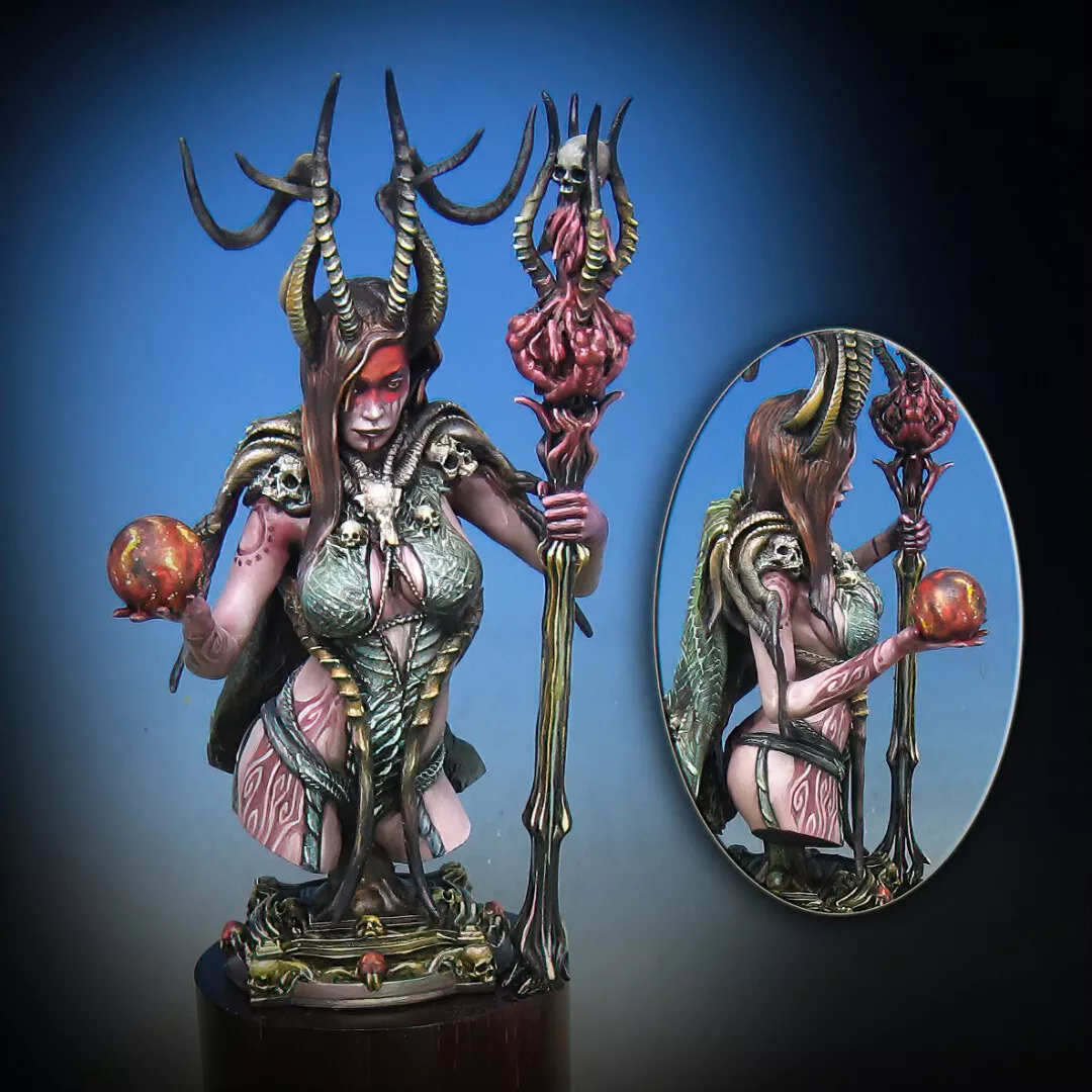 Popiersie Astarte - 1 x niepomalowany model 3D z żywicy i podstawa - P3D