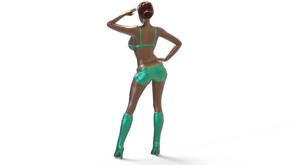 Miniaturbild: Grid - Bikini Girl P6 in verschiedenen Maßstäben 3D-Harzdruckmodell - 1 Stück