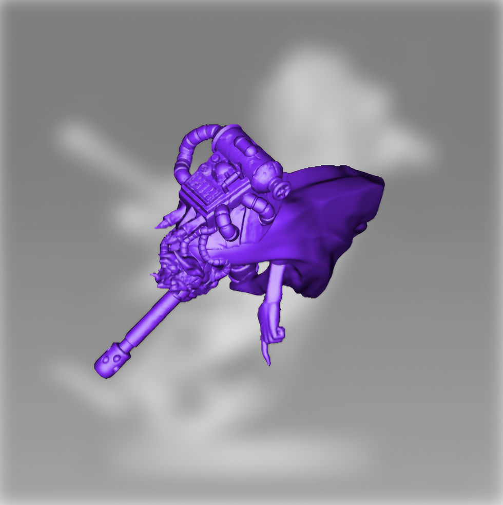 Miniatura: Trench Ghost Annointed 2 - 1 x Kit de modelo a escala de resina 3D sin pintar y base - MI