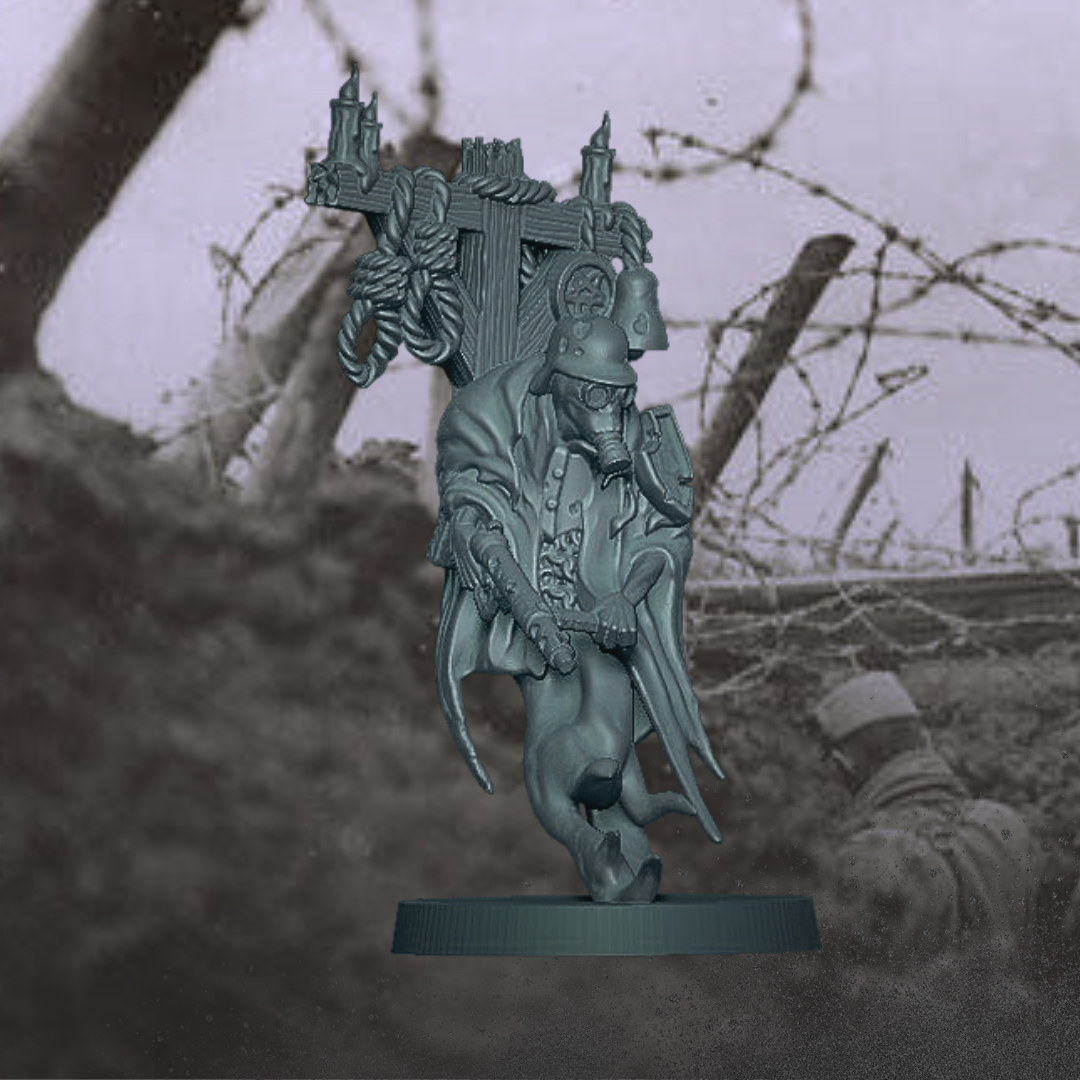 Trench Ghost - 1 x Unpainted 3D Resin Scale Model Kit +Base -Various Scales - MY