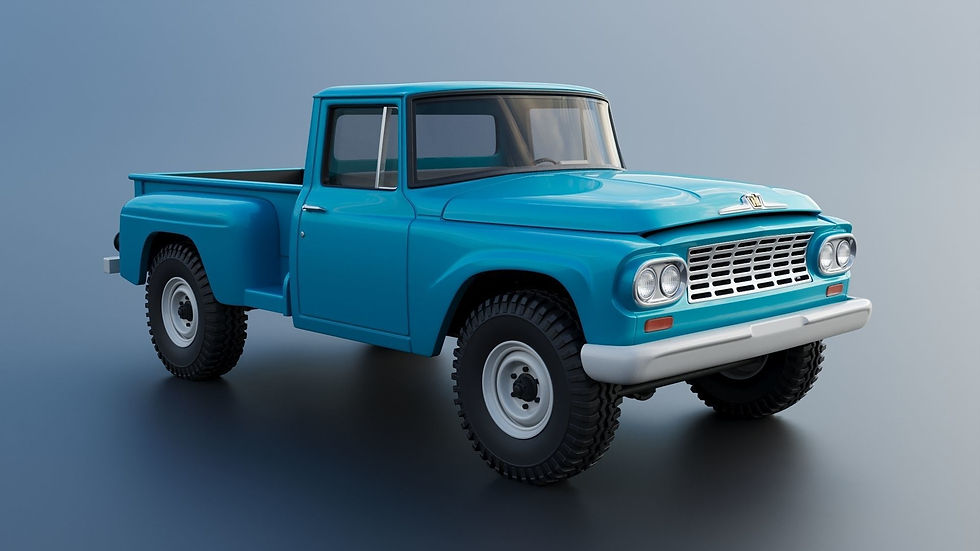 Thumbnail: 1962 International Pickup C120 -RHD nó LHD - Pacáiste Múnla Iomlán Priontáilte 3D O/H/B