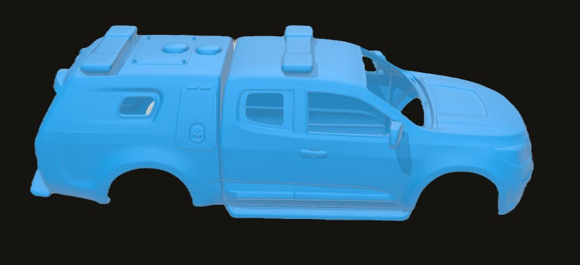 Miniaturbild: 2018 Holden Colorado Space Cab Police Divi Van Australien – 3D-Harzkarosserie nur KC