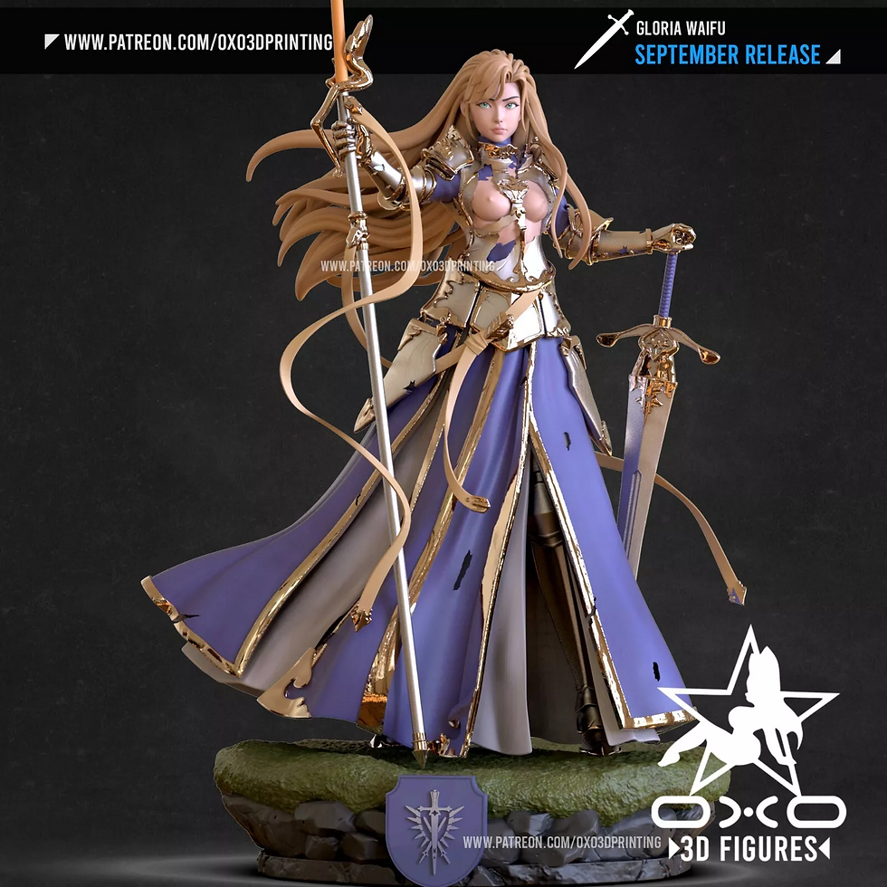 Thumbnail: Gloria - NSFW - 1 x Kit Model Resin Skala Besar dan Basis yang Tidak Dicat - OXO