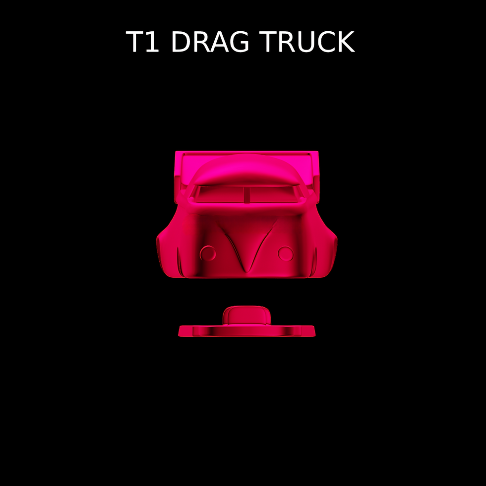 Miniaturbild: VW T1 Drag Truck Ute Pickup – verschiedene Maßstäbe – NUR Karosserie/Chassis aus 3D-Harz