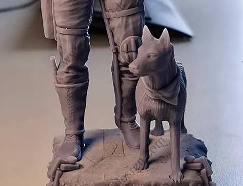 Miniatura: Mad Max y su perro - Original - 1 x 1/12 Kit de modelo de resina a gran escala + Base - KF