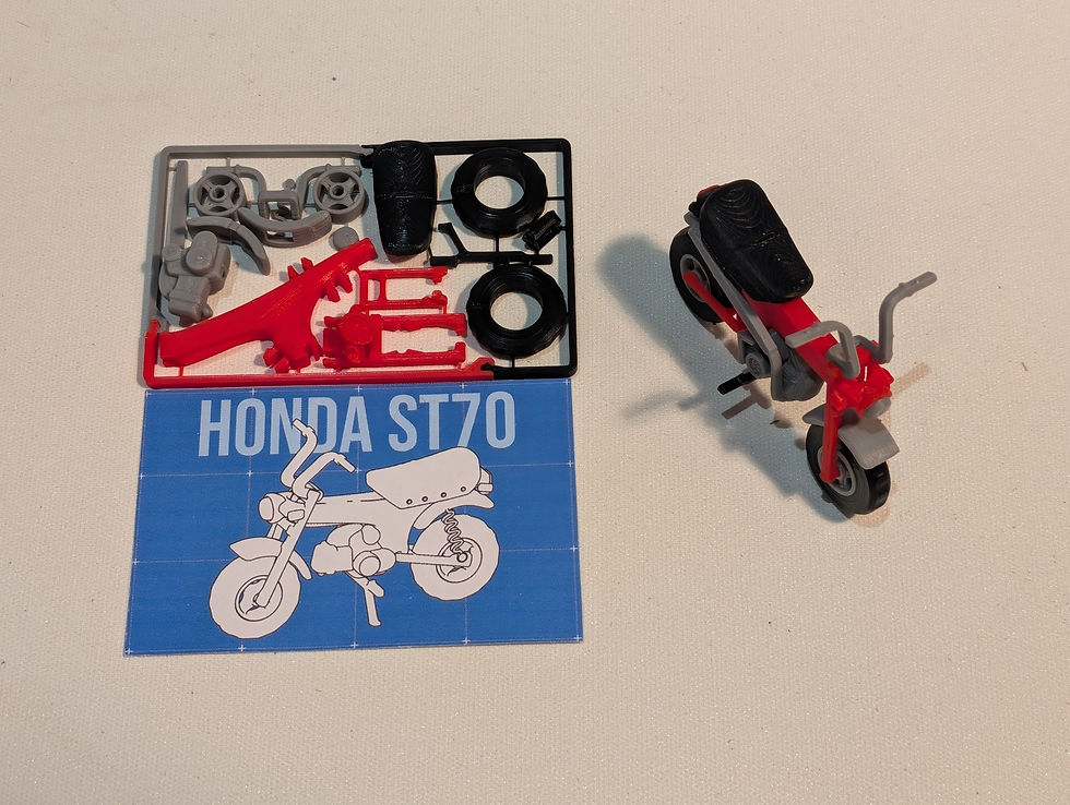 Thumbnail: Cárta Samhail Kit Honda Dax ST-70 - 1 x 3D Roisín Clóbhuailte Kit Samhail - Pekonimato
