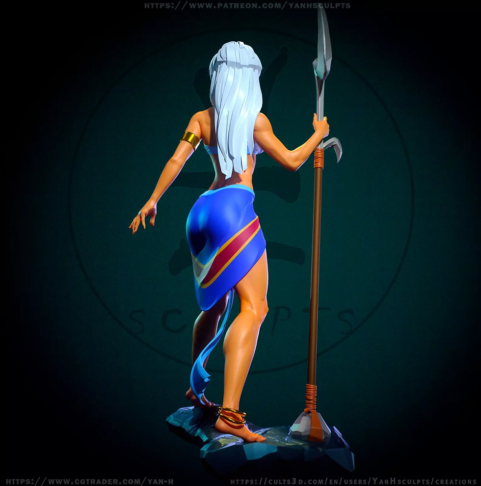 Miniature : Kida - 1 kit de modèle en résine 3D à grande échelle non peint et base - YAN