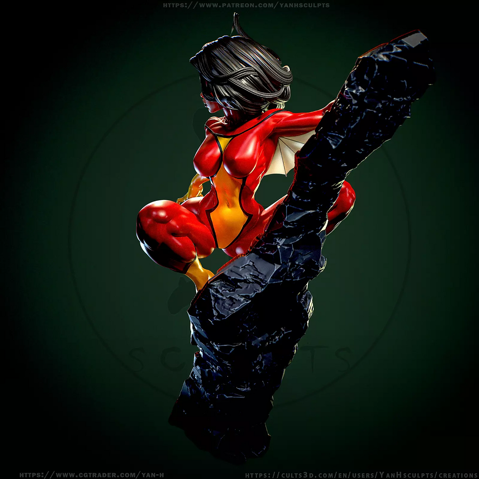 Miniature : Spider Woman - 1 x kit de modèle en résine 3D non peint à grande échelle + base - YAN