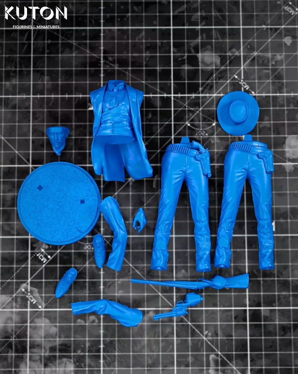 Miniaturbild: Mortimer - 1 x Unpainted Large Scale 3D Resin Printed Model Kit and Base - KF