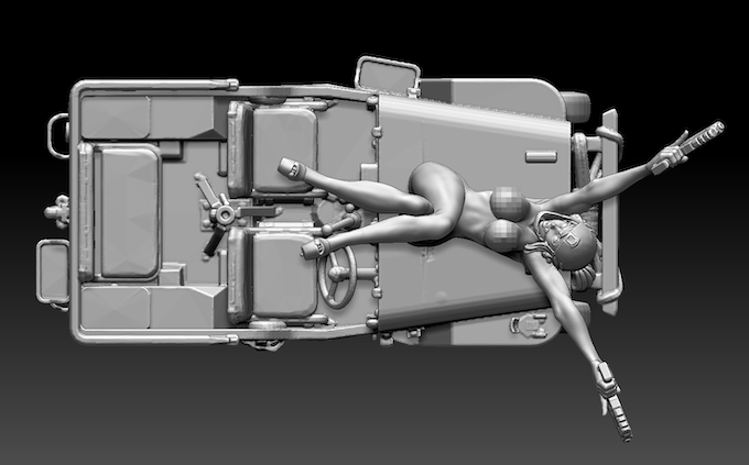 Thumbnail: Jeepin Jill NSFW 1:35 1:24 1:18 Scales + Other Scales Resin Miniature Model VA