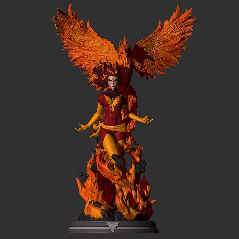 Miniature : Jean Grey Phoenix Force - 1 kit de modèle 3D en résine non peinte à grande échelle - SPS
