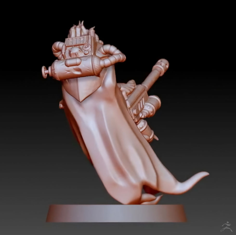 Miniatura: Trench Ghost Annointed 2 - 1 x Kit de modelo a escala de resina 3D sin pintar y base - MI