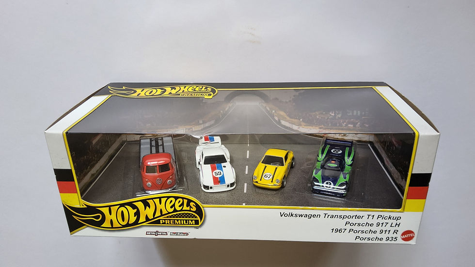 Thumbnail: Hotwheels Diorama Premium Porsche Box Set 2024 Germany Racing Volkswagen T1