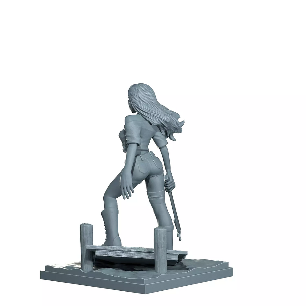 Miniature : Jason femelle - 1 kit de modèle en résine imprimée en 3D non peinte - Différentes échelles - COS