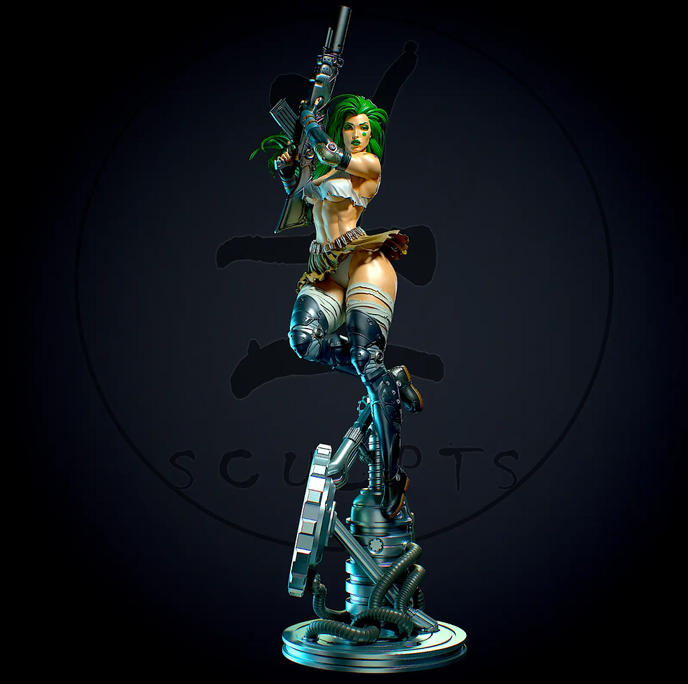 Thumbnail: Aphrodite IX - 1 x Unpainted Large Scale 3D Resin Model Kit and Base - YAN
