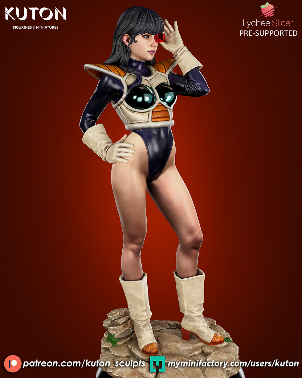 Thumbnail: Radzella - 1 x Unpainted Large Scale 3D Resin Printed Model Kit and Base - KF