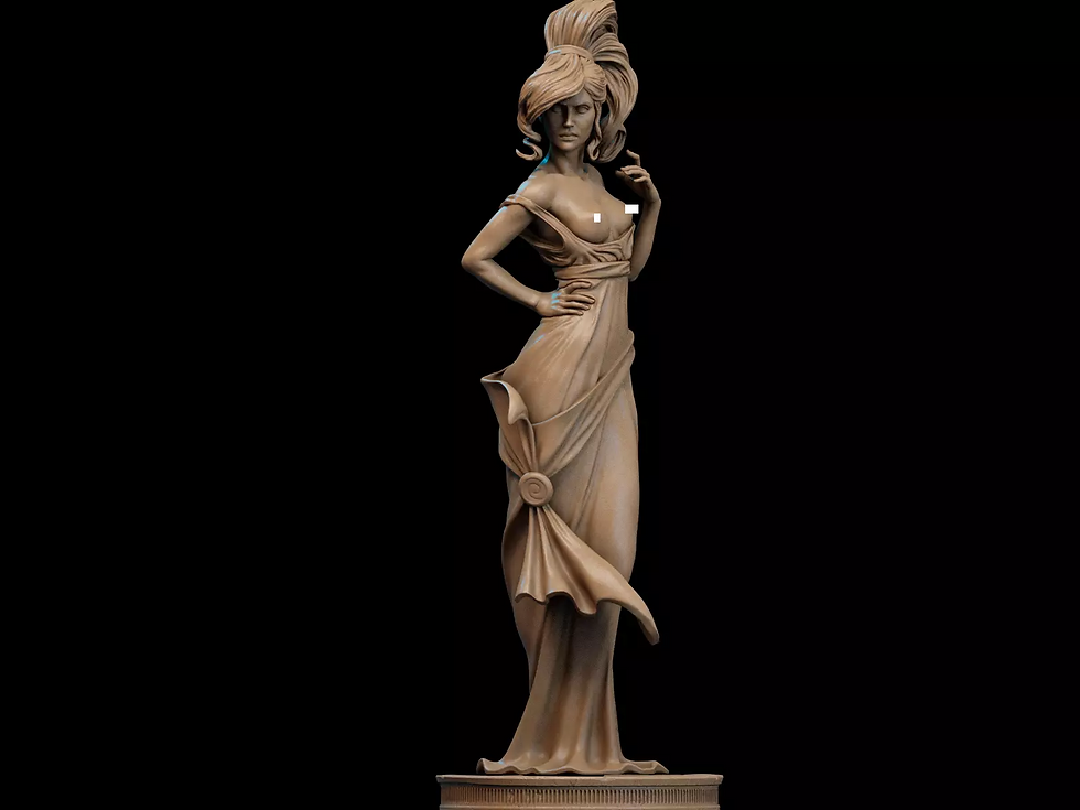 Miniature : Meg Hercules - Maquette en résine non peinte à grande échelle + socle - ca3d - Différentes échelles