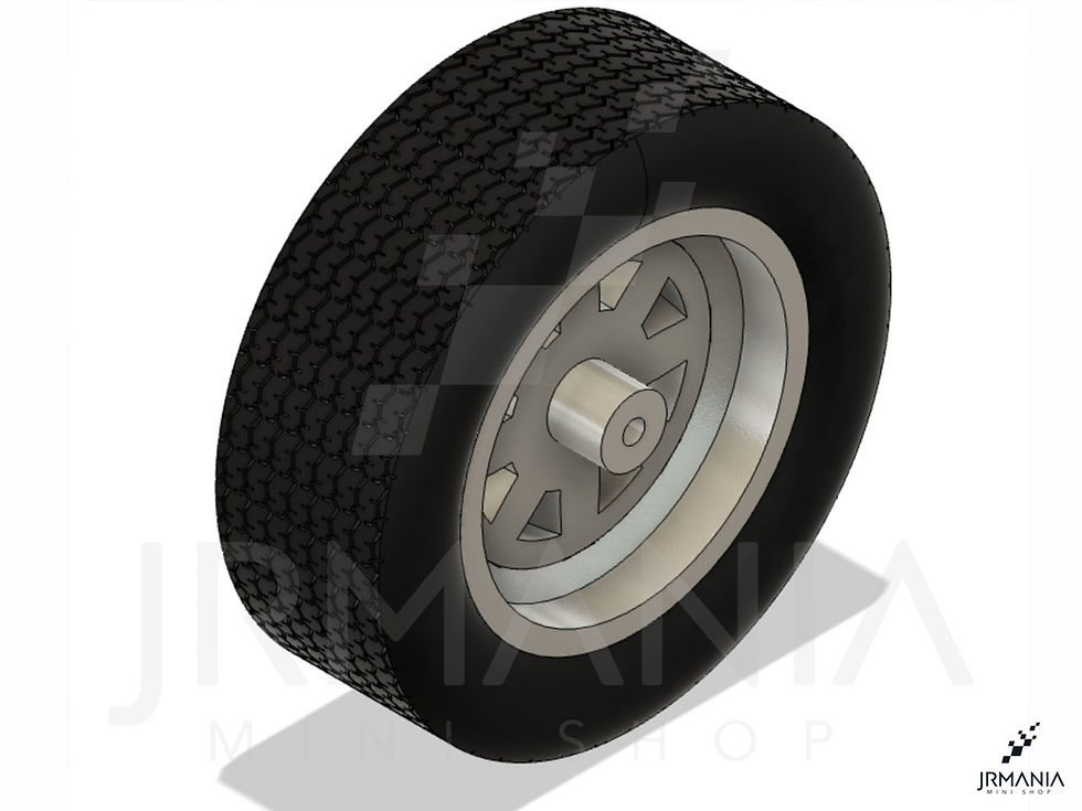 Miniatura: Felgi Minilite 15" + opony uliczne - w różnych skalach - drukowane w żywicy 3D - JRMM