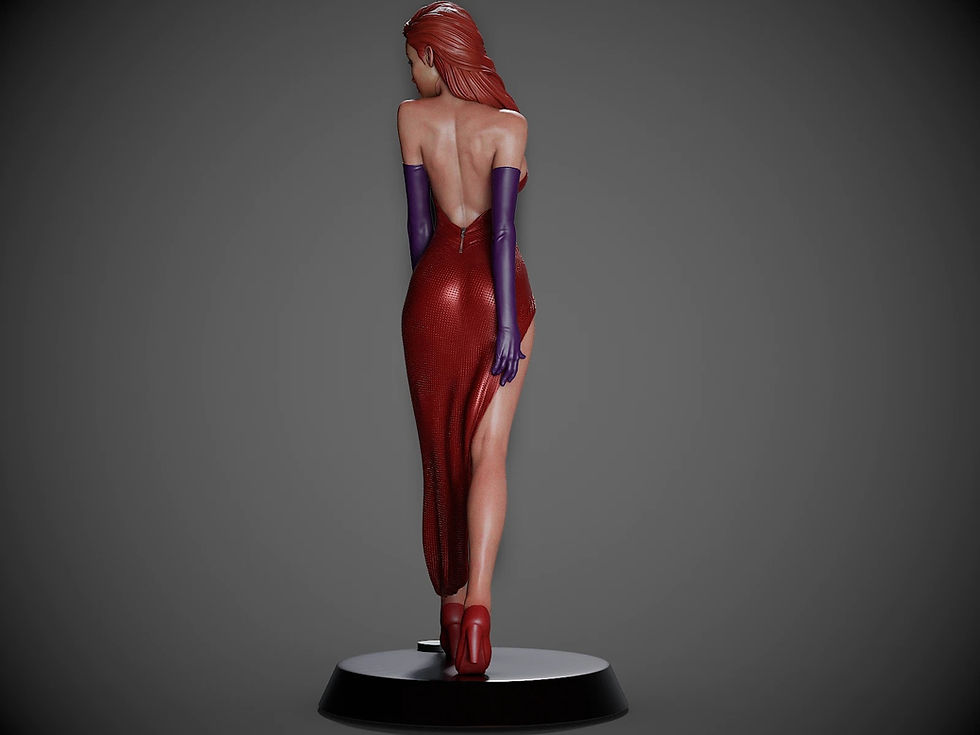Thumbnail: Jessica NSFW - 1 x Unpainted Large Scale 3D Resin Printed Model Kit + Base- CA3D