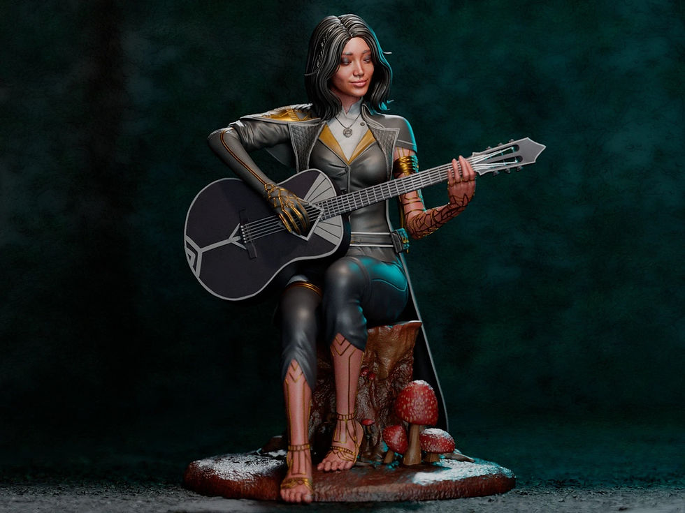 縮圖：Lune - 1 x Unpainted Large Scale 3D Resin Printed Model Kit and Base - CA3D