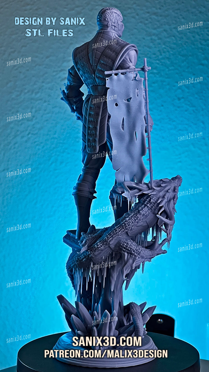 Miniatyrbild: SUB-ZERO - MK - 1 x Omålad Stor 3D-Hartstryckt Modellbyggsats och Bas - SAN