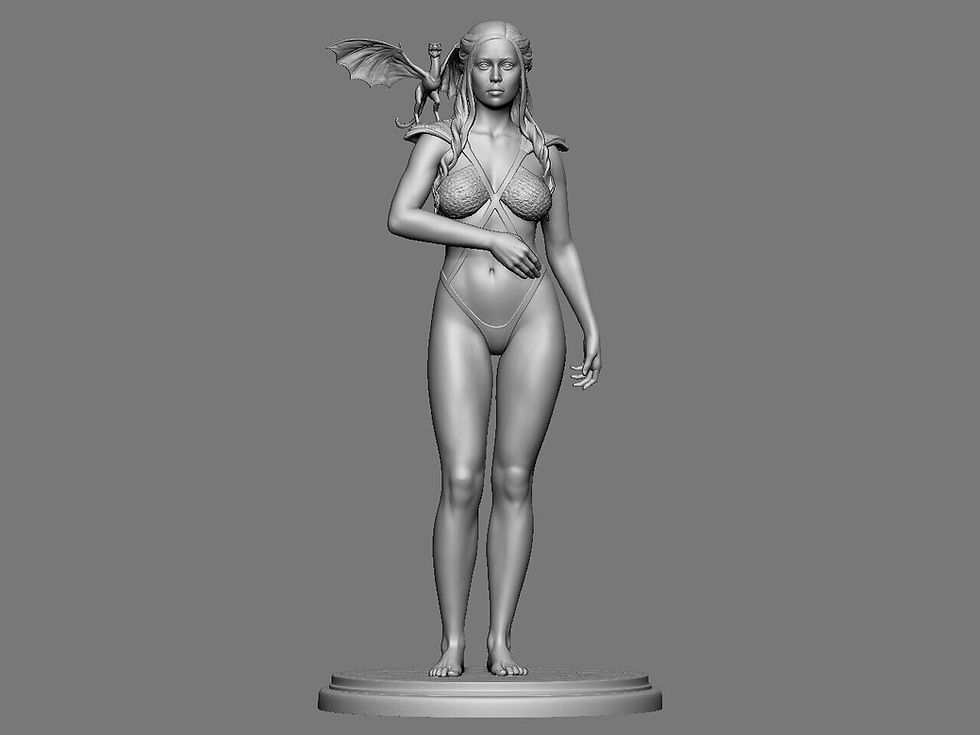 サムネイル： ドラゴンの母（1）3バージョン+NSFW - 大型スケール240mmレジンモデルキットSS