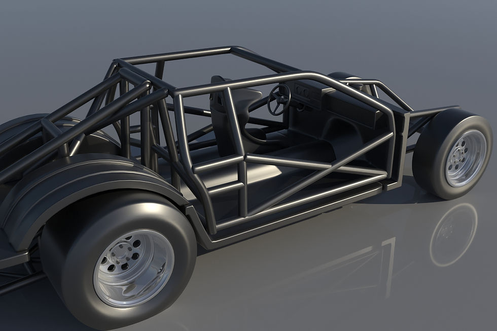 Miniaturbild: 1983 Ford Thunderbird PRO STOCK Drag Car - 1 x 3D Resin gedruckter Modellbausatz - ABCB
