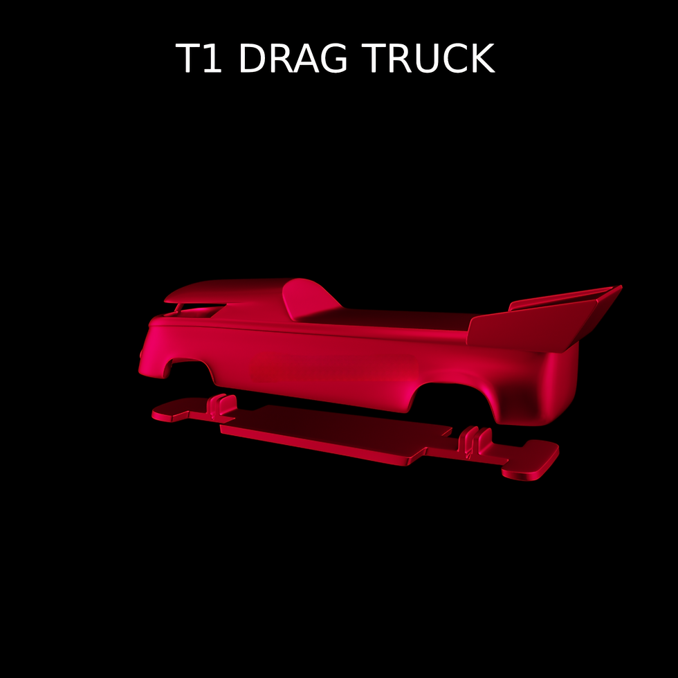 Miniaturbild: VW T1 Drag Truck Ute Pickup – verschiedene Maßstäbe – NUR Karosserie/Chassis aus 3D-Harz